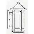 Arroyo Craftsman 7" berkeley long body wall sconce with roof BS-7LRCR-BZ